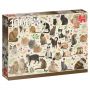 Puzzle 1000 Collection Francien Van Westering Les Chats 