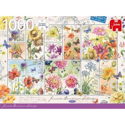 Puzzle 1000 Collection Janneke Brinkman Timbres Fleurs d'été 