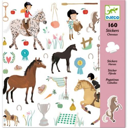 Stickers Les Chevaux Djeco Ikaipaka jeux & jouets Royan