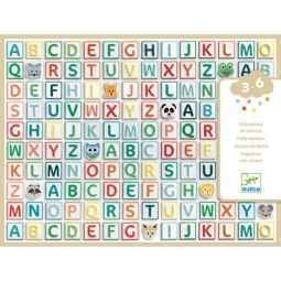 Stickers des petits - Gommettes Alphabet Djeco Ikaipaka jeux &