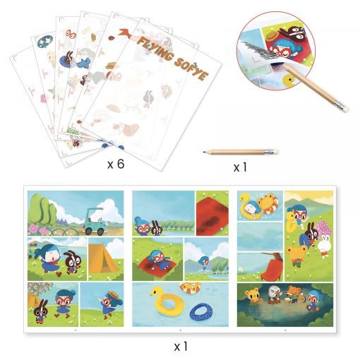 Décalcos Fliying Sofye Djeco Ikaipaka jeux & jouets Royan