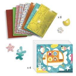 Collage des petits Mousse Mousse Djeco Ikaipaka jeux & jouets