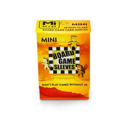 50 Board Game Sleeves - Anti reflet NonGlare - Mini - 41x63mm 