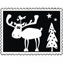 Tampon Bois Courrier de Noël Elan Rayher Ikaipaka jeux & jouets