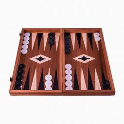 Echecs Backgammon 38 cm Acajou
