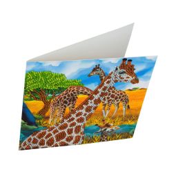 Crystal Art Carte Girafes - IkaIpaka Royan