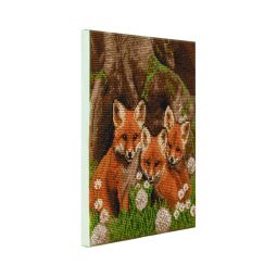 Crystal Art Tableau Renardeaux Oz Ikaipaka jeux & jouets Royan