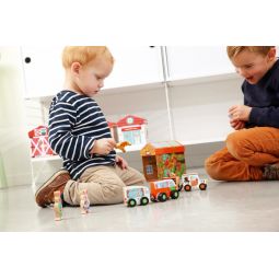 Boîte à jouets Garage 2 en 1 Scratch Ikaipaka jeux & jouets