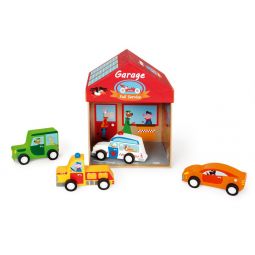 Boîte à jouets Garage 2 en 1 Scratch Ikaipaka jeux & jouets