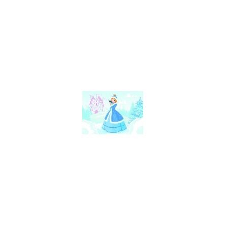 Puzzle 48p Princess in the Snow BlueBird Ikaipaka jeux & jouets