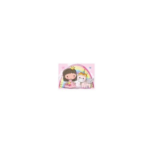 Puzzle 48p The Unicorn and The Princess BlueBird Ikaipaka jeux
