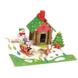 La maison du Père Noël 50 pièces Jeujura JEUJURA Ikaipaka jeux