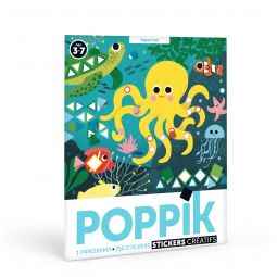 Stickers Panoramas Aquarium POPPIK Ikaipaka jeux & jouets Royan