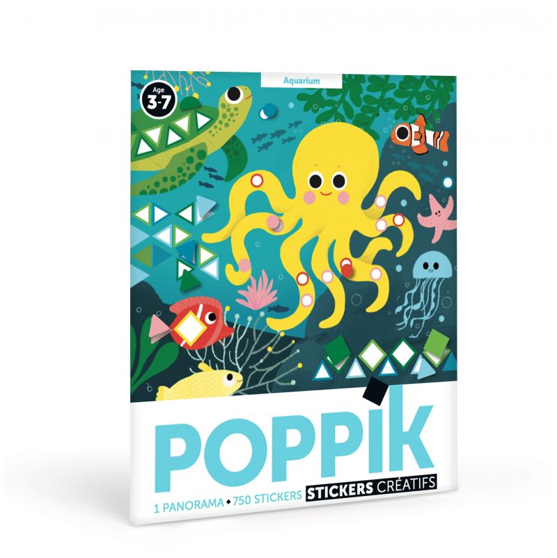 Stickers Panoramas Aquarium POPPIK Ikaipaka jeux & jouets Royan
