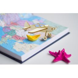 Les p'tits bidules en bois Avion Agent PAPER Ikaipaka jeux &