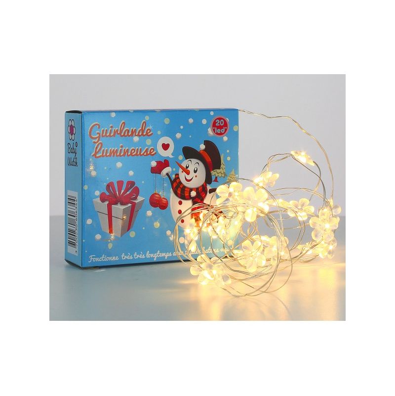 Guirlande Lumineuse Fleurs Blanches BabyWatch Ikaipaka jeux &