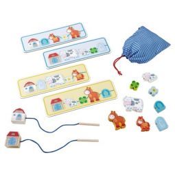 Jeu de laçage - A la campagne Haba Ikaipaka jeux & jouets Royan