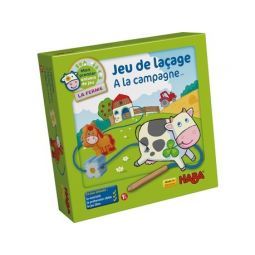 Jeu de laçage - A la campagne Haba Ikaipaka jeux & jouets Royan