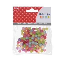 Perles Givrées rondes 8mm Artemio Ikaipaka jeux & jouets Royan