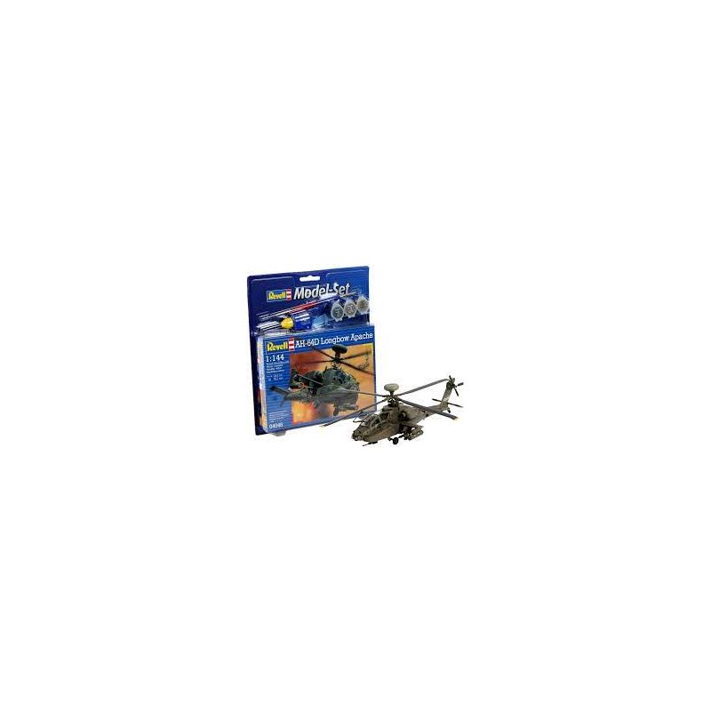 Maquette avion Model Set AH-64D Longbow Apache REVELL Ikaipaka