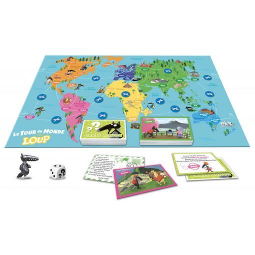 Le tour du monde de Loup Jeu AUZOU Ikaipaka jeux & jouets Royan