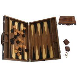 Backgammon bois marqueté luxe 46 cm Loisirs nouveaux Ikaipaka
