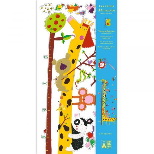 Stickers toise Les z'amis d'Amazonie Djeco Ikaipaka jeux &