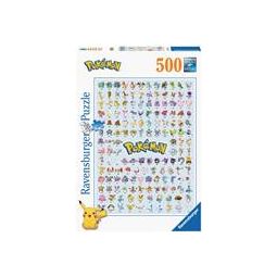 Puzzle 500p: Pokédex 1er Génération / Pokémon Ravensburger