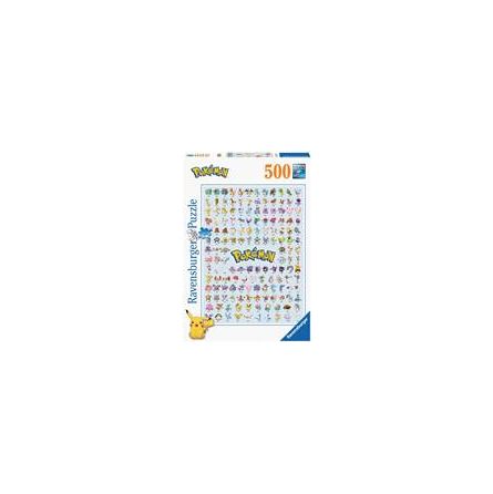 Puzzle 500p: Pokédex 1er Génération / Pokémon Ravensburger