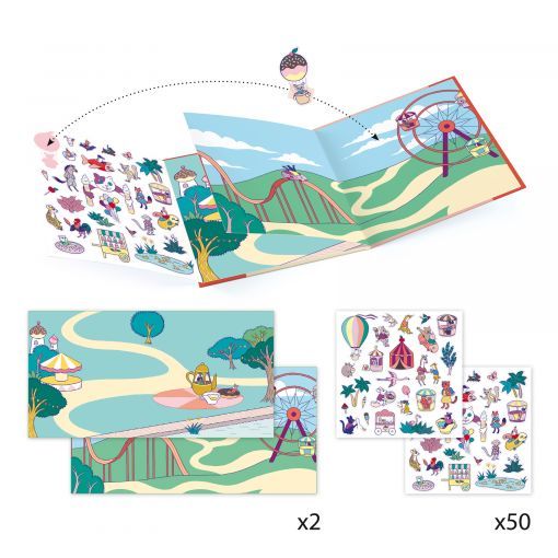 Stickers La Fête Foraine Djeco Ikaipaka jeux & jouets Royan