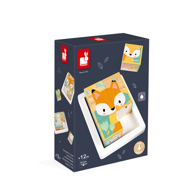 Barquettes 6 cubes janod Ikaipaka jeux & jouets Royan