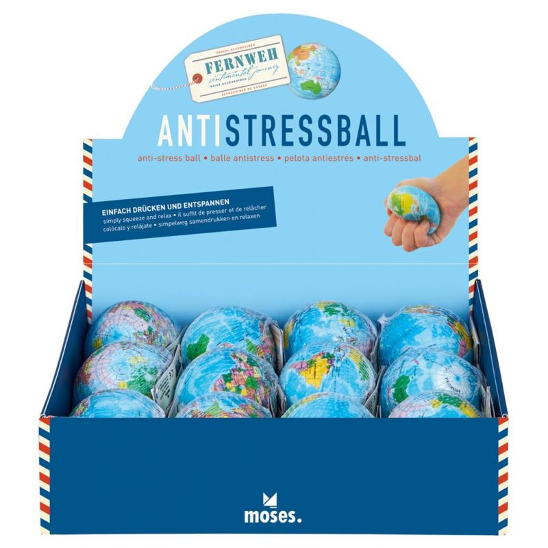 Balle anti-stress Globe  Ikaipaka jeux & jouets Royan