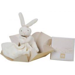 Lapin mouchoir en boite fleur Doudou et compagnie Ikaipaka jeux
