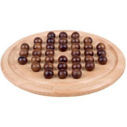 Solitaire hetre billes bois 29cm Loisirs nouveaux Ikaipaka jeux