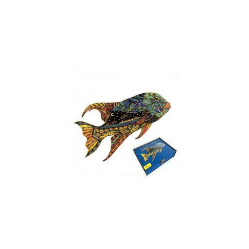 Puzzle en Bois Le Poisson Bavard Créatif Puzzle Ikaipaka jeux &