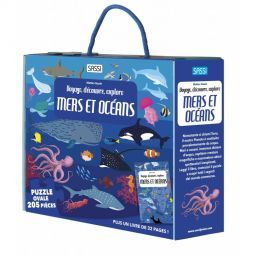Puzzle 200p + livre La mer Sassi Ikaipaka jeux & jouets Royan