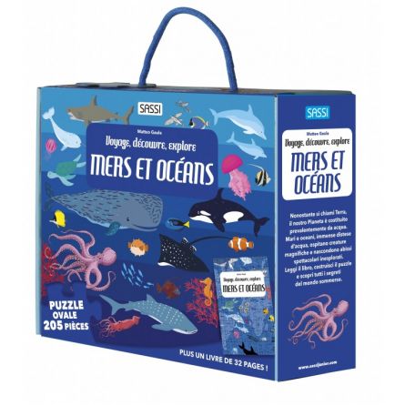 Puzzle 200p + livre La mer Sassi Ikaipaka jeux & jouets Royan