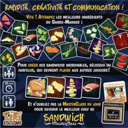 Sandwich Master Class  Ikaipaka jeux & jouets Royan