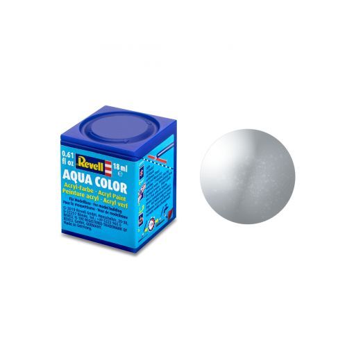 Peinture à Maquette 90 Aqua Color Argent Métal Revell REVELL