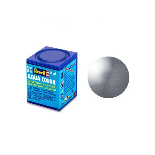 Peinture à Maquette 91 Aqua Color Gris acier métal Revell