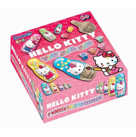 Poupées Russes à peindre Hello Kitty Oz Ikaipaka jeux & jouets