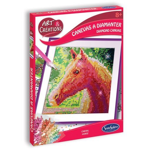 Art & Création Canevas à diamanter Cheval Sentosphere Ikaipaka
