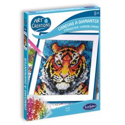Art & Création Canevas à diamanter Tigre Sentosphere Ikaipaka