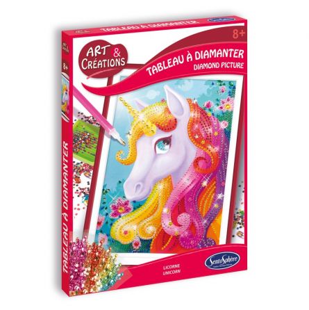 Art & Créations Tableau à Diamanter Licorne Sentosphere