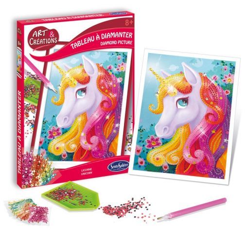 Art & Créations Tableau à Diamanter Licorne Sentosphere