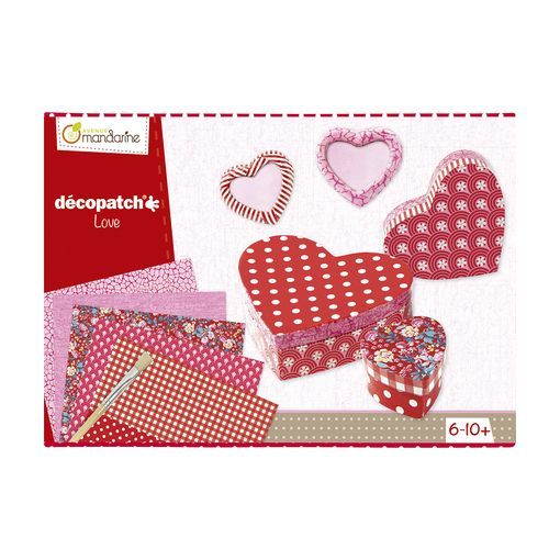 Boîte créative Love Décopatch Avenue Mandarine Ikaipaka jeux &