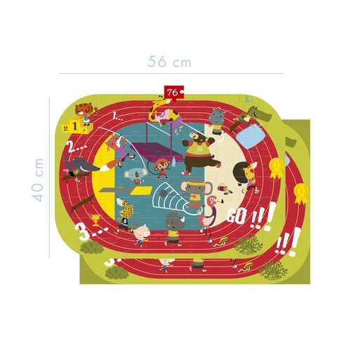 Puzzle 76p Jeux Olympiques Avenue Mandarine Ikaipaka jeux &