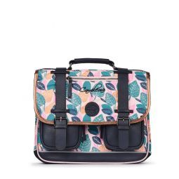 Cartable 2C 38cm Pink Leaf Caméléon Caméléon Ikaipaka jeux &