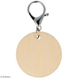 3 porte-clefs ronds bois Artémio Artemio Ikaipaka jeux & jouets