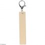 3 porte-clefs rectangles bois 20x100x5mm Artémio Artemio